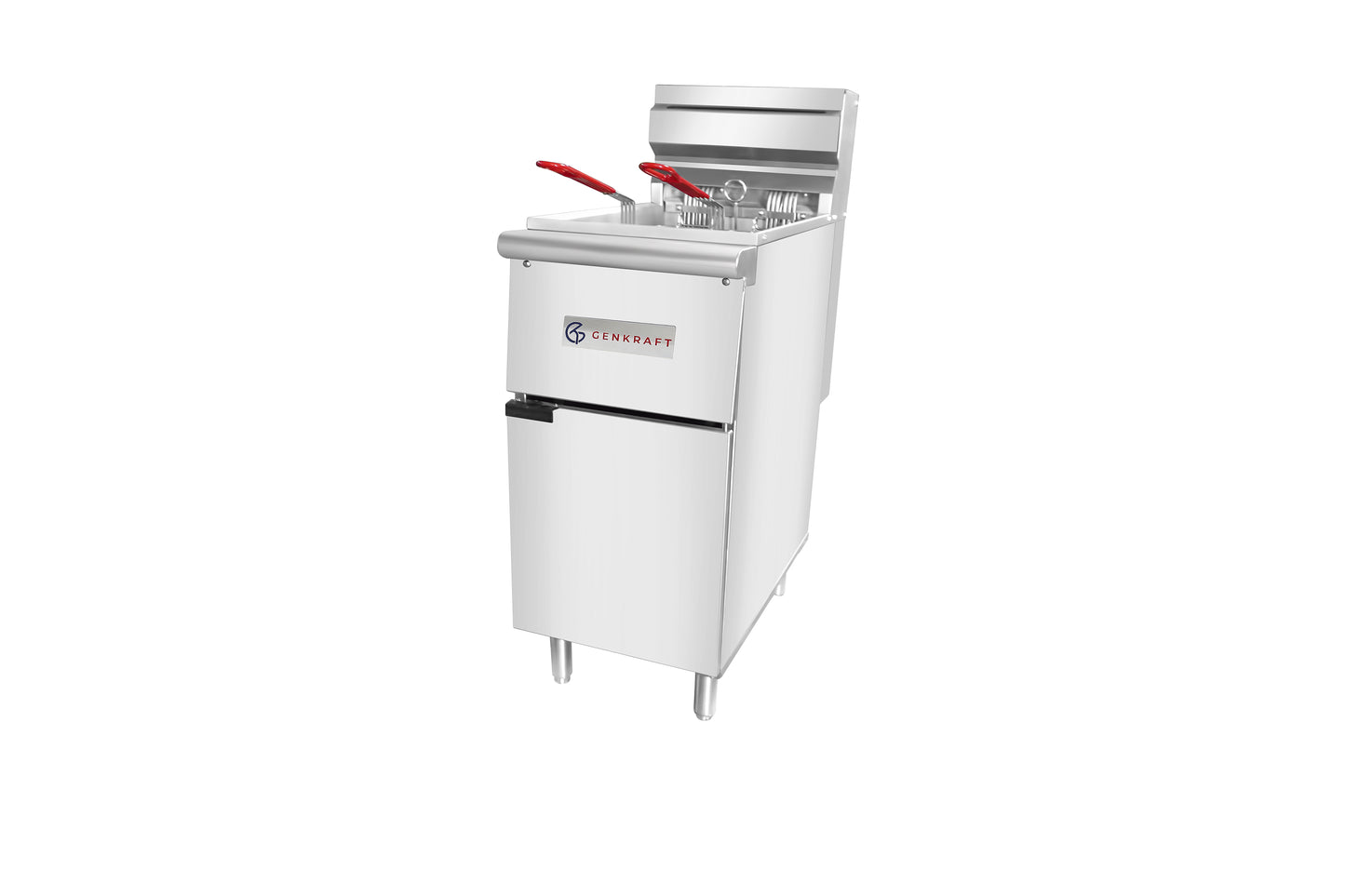 Genkraft 50 Lb. Commercial Electric Fryer, 208V/3PH, 18 KW for Restaurants & Kitchens