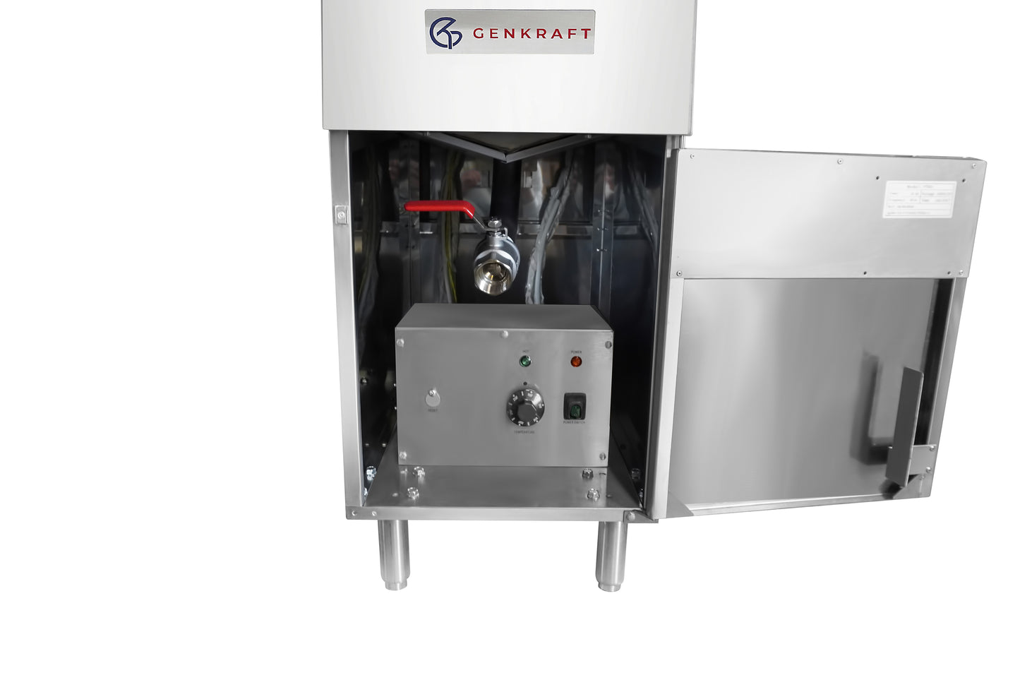 Genkraft 50 Lb. Commercial Electric Fryer, 208V/3PH, 18 KW for Restaurants & Kitchens