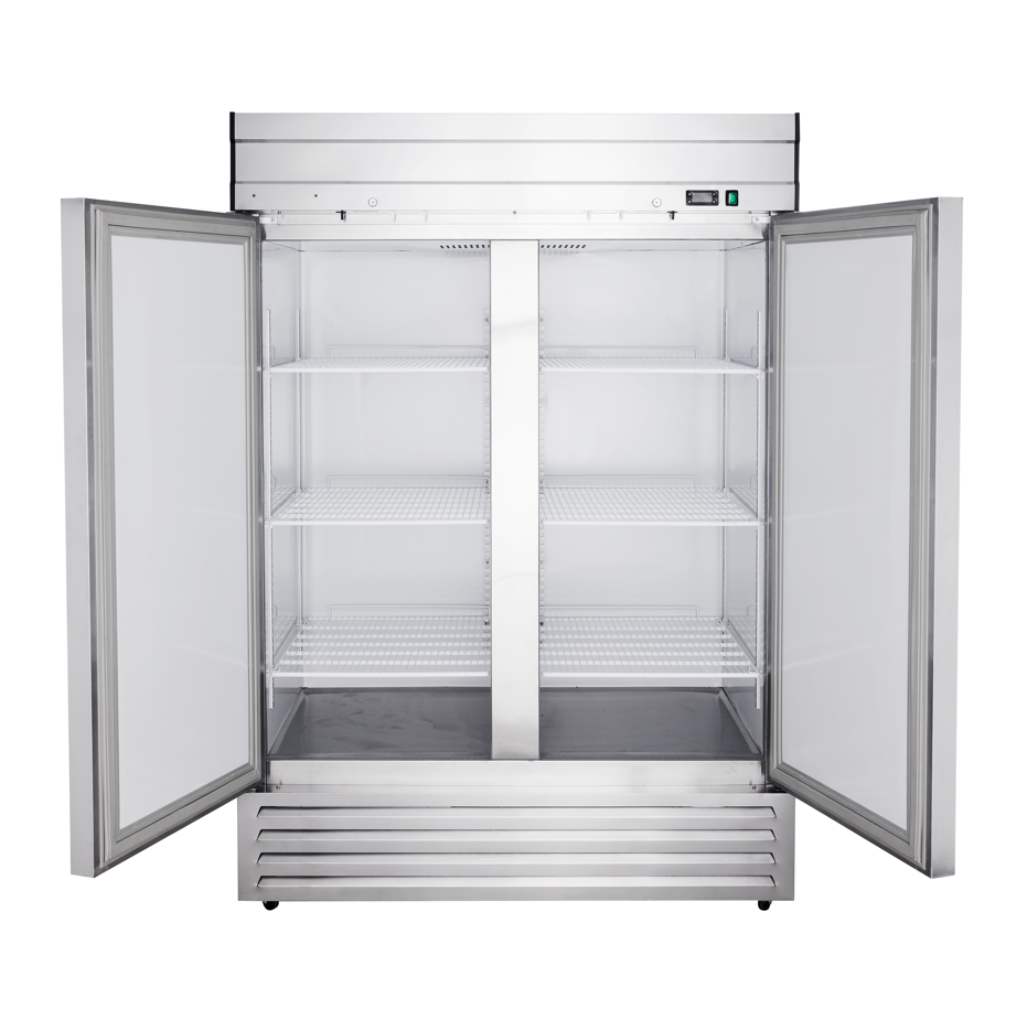 Genkraft GST-49 BRG Double Glass Door-Refrigerator