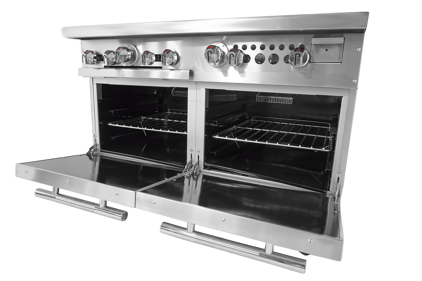 CONNERTON - CN48-2OV Series,48" Restaurant Gas Range with 8 open Burners & 2 OVENS