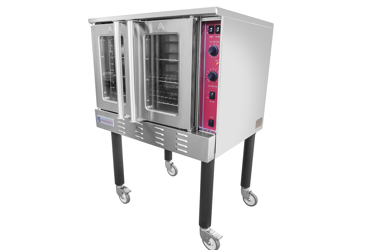 GenKraft - Commercial Convection Oven - Full Size Single Stack Oven for Restaurants, 54,000 BTU