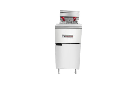 Genkraft 50 Lb. Commercial Electric Fryer, 208V/3PH, 18 KW for Restaurants & Kitchens