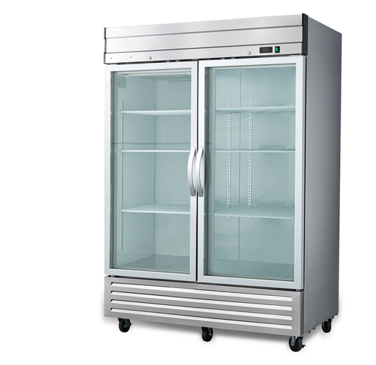 Genkraft GST-49 BRG  Double Glass Door-Refrigerator