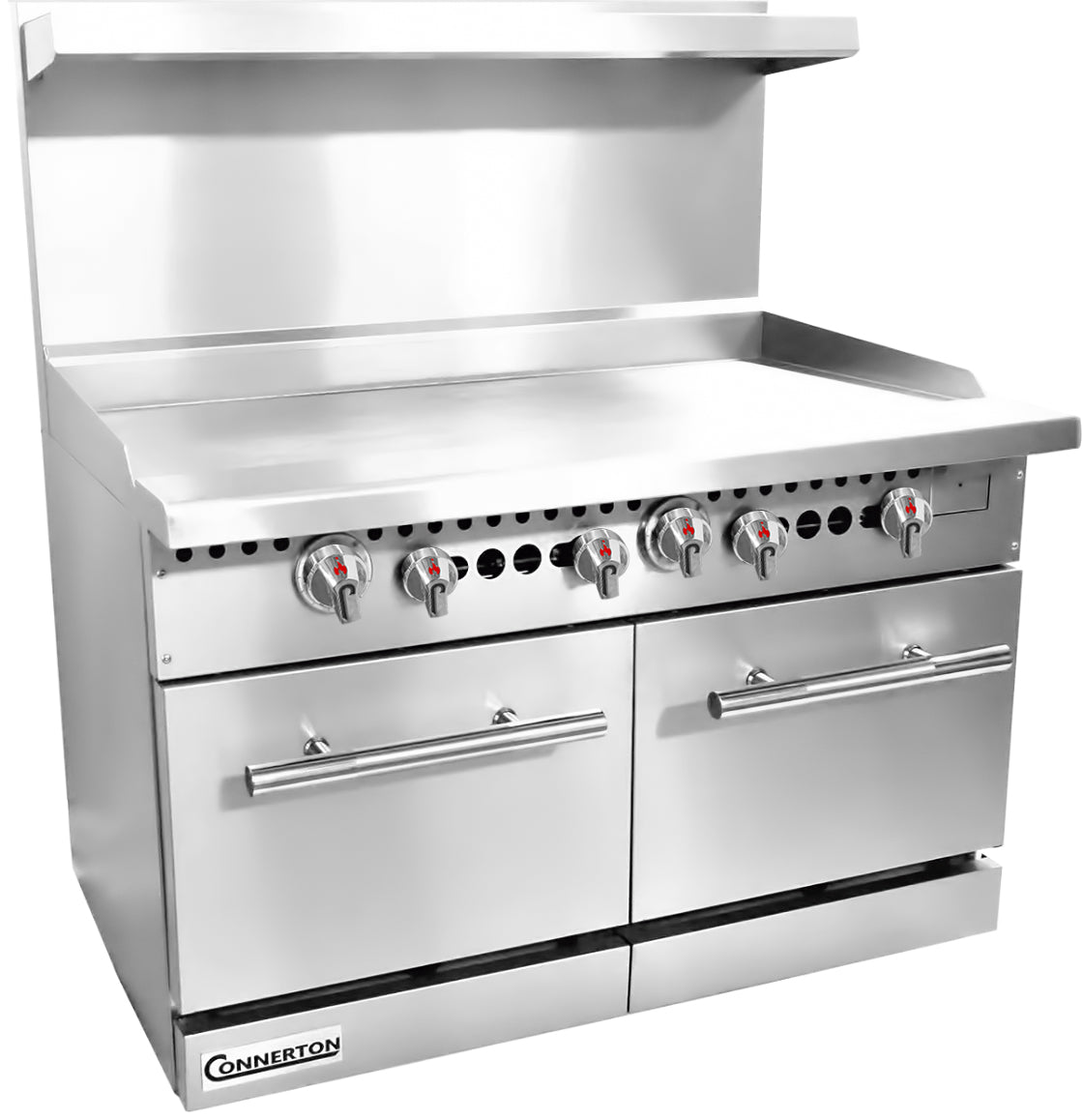 CONNERTON - CN48-2OV Series,48" Restaurant Gas Range with 8 open Burners & 2 OVENS